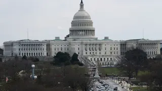 The west front of the US Capitol in Washington