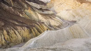 Eroded hills in Death Valley, California