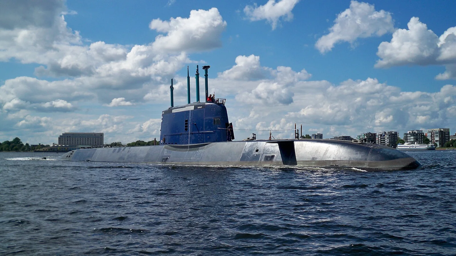 INS Rahav, a Dolphin-class submarine of the Israeli Navy.