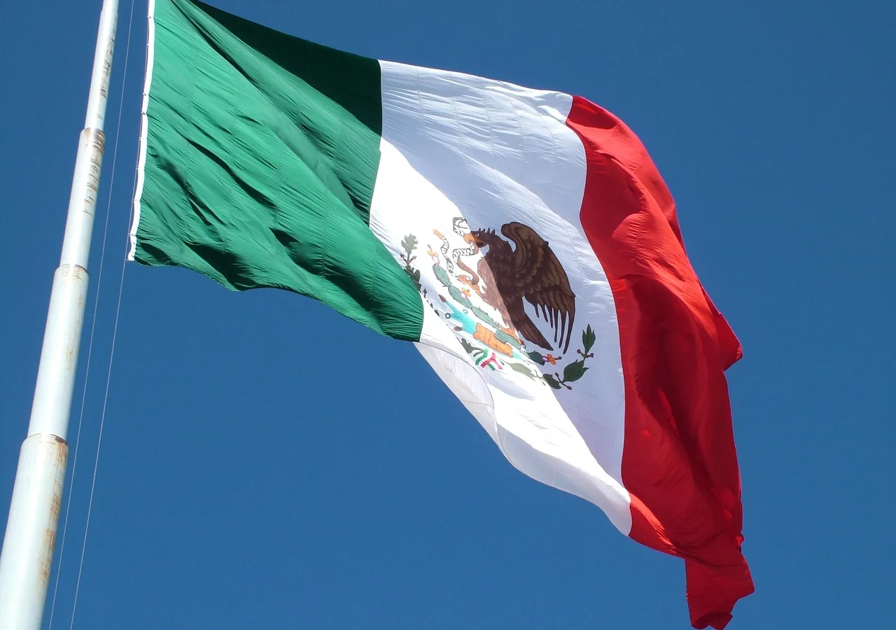 The flag of Mexico